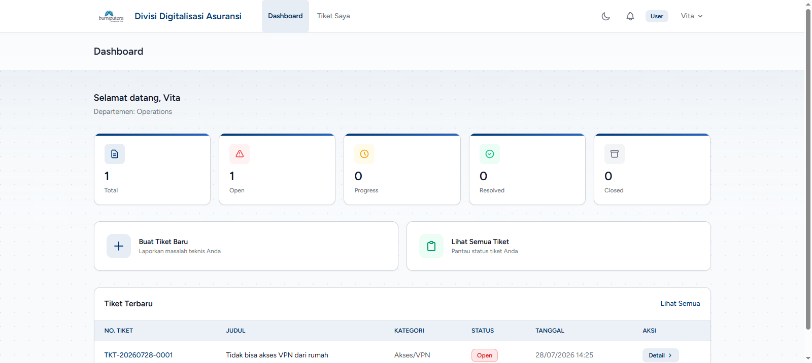 IT Helpdesk Dashboard
