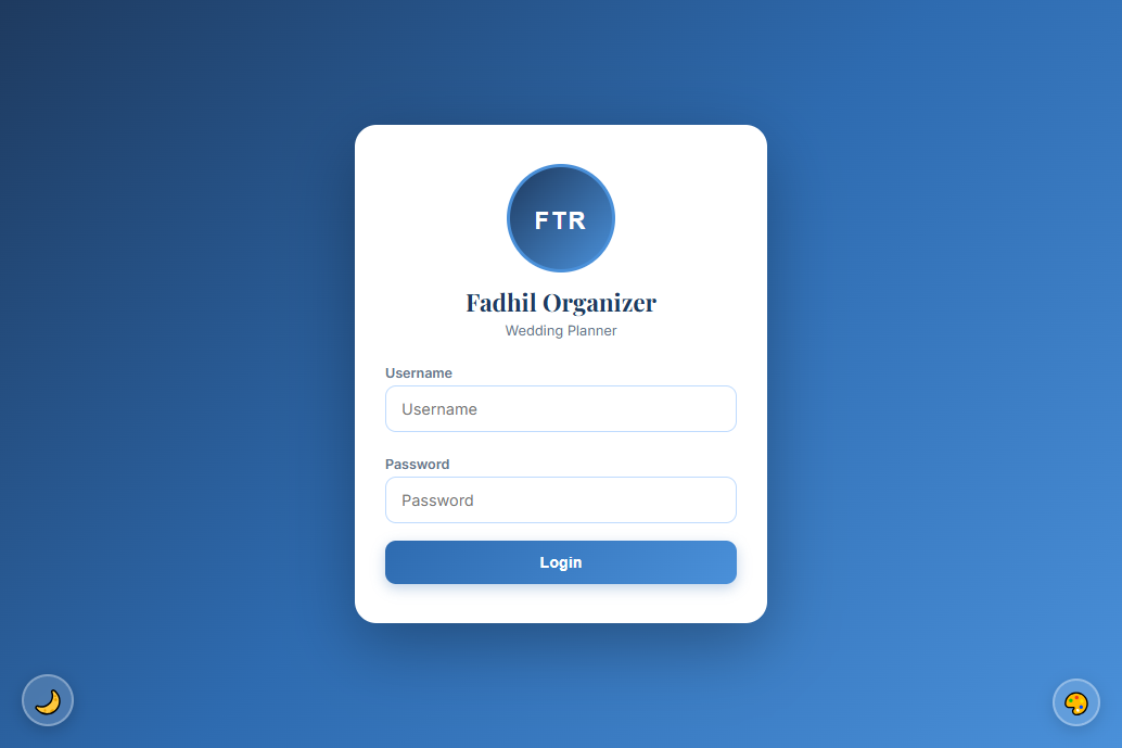 Fadhil Organizer Dashboard